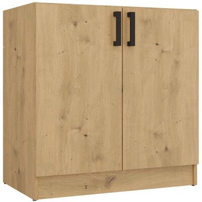 CDF KATIA - meuble bas de cuisine chêne artisan - 80×82×455 cm Marron - Publicité CDF KATIA - meuble bas de cuisine chêne artisan - 80×82×455 cm Marron - Publicité