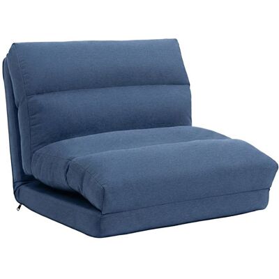 Fauteuil de sol canapé paresseux - HOMCOM - dossier inclinable 90° à 180° - 70 x 72 x 56 cm - bleu foncé Bleu - Publicité Fauteuil de sol canapé paresseux - HOMCOM - dossier inclinable 90° à 180° - 70 x 72 x 56 cm - bleu foncé Bleu - Publicité