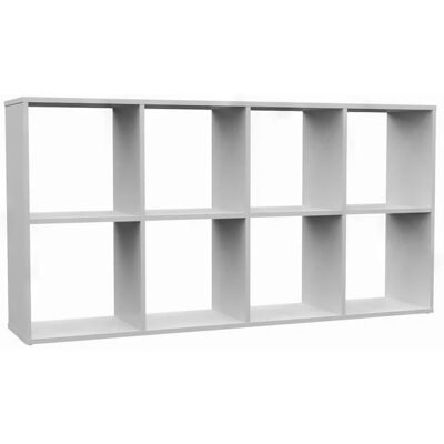 Étagère modulaire Marion - 8 cubes - Blanc - 147x30x75 cm - Meubles de rangement - Publicité Étagère modulaire Marion - 8 cubes - Blanc - 147x30x75 cm - Meubles de rangement - Publicité