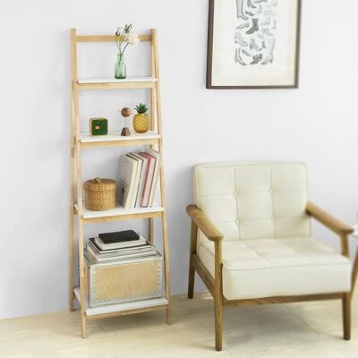 Étagère Pliable Style Échelle SoBuy à 4 Niveaux de Rangement pour Salle de Bain Bureau Salon etc. 42x140x34 cm Beige - Publicité Étagère Pliable Style Échelle SoBuy à 4 Niveaux de Rangement pour Salle de Bain Bureau Salon etc. 42x140x34 cm Beige - Publicité