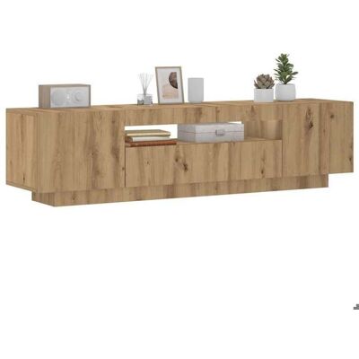 VIDAXL Prix bas - Meuble TV/Télévision/Hi-Fi - avec lumières LED - chêne artisanal bois dingénierie (936891003991) Marron - Publicité VIDAXL Prix bas - Meuble TV/Télévision/Hi-Fi - avec lumières LED - chêne artisanal bois dingénierie (936891003991) Marron - Publicité