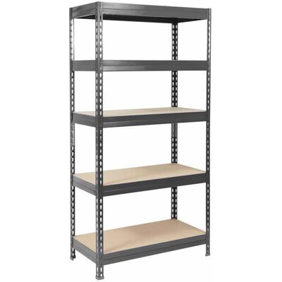 KARAT Étagère métallique de Rangement renforcée à Charge Lourde 5 Étages Gris anthracite 180 x 90 x 45 cm Charge Max : 875 kg Gris - Publicité KARAT Étagère métallique de Rangement renforcée à Charge Lourde 5 Étages Gris anthracite 180 x 90 x 45 cm Charge Max : 875 kg Gris - Publicité