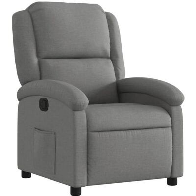 VIDAXL Fauteuil inclinable Gris foncé - L71 x P86.5 x H99.5 cm - Tissu 100 % polyester 9566543 Gris - Publicité VIDAXL Fauteuil inclinable Gris foncé - L71 x P86.5 x H99.5 cm - Tissu 100 % polyester 9566543 Gris - Publicité