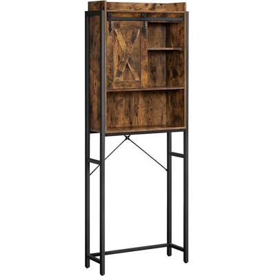 VASAGLE Étagère WC cadre en acier 64 x 235 x 170 cm Etagère de salle de bain style industriel Marron Rustique Noir Marron - Publicité VASAGLE Étagère WC cadre en acier 64 x 235 x 170 cm Etagère de salle de bain style industriel Marron Rustique Noir Marron - Publicité