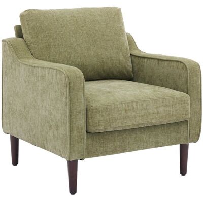 Fauteuil de salon moderne - LUNSY - Confortable et ergonomique - Coussin épais 14 cm - Ressorts ensachés métalliques Vert - Publicité Fauteuil de salon moderne - LUNSY - Confortable et ergonomique - Coussin épais 14 cm - Ressorts ensachés métalliques Vert - Publicité