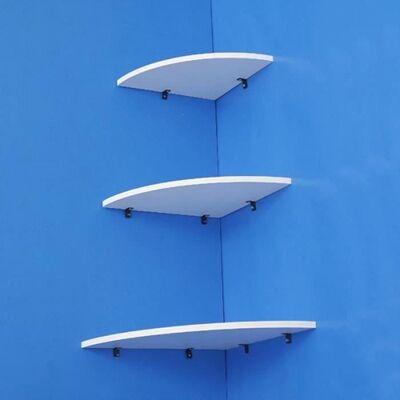 3 Couche Etagères murales dangle Étagère Flottante de Rangement Mural la Décoration de Bureau -Blanc Bleu - Publicité 3 Couche Etagères murales dangle Étagère Flottante de Rangement Mural la Décoration de Bureau -Blanc Bleu - Publicité