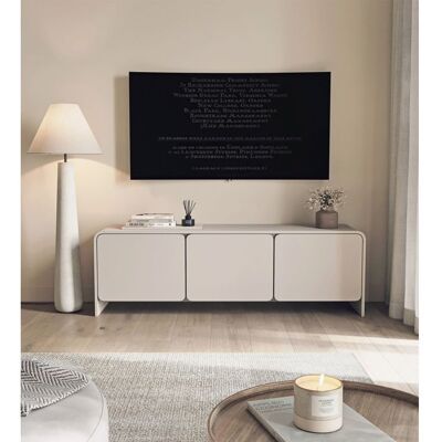 SELSEY Meuble TV bas 3 portes – LUMMO – 156 cm – gris cachemire Gris - Publicité SELSEY Meuble TV bas 3 portes – LUMMO – 156 cm – gris cachemire Gris - Publicité