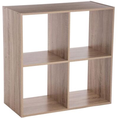 Étagère 4 cases Mix Atmosphera - Naturel - Naturel - Beige - Publicité Étagère 4 cases Mix Atmosphera - Naturel - Naturel - Beige - Publicité