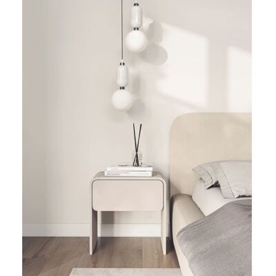 SELSEY Table de chevet 1 tiroir – LUMMO – 50 cm – gris cachemire Gris - Publicité SELSEY Table de chevet 1 tiroir – LUMMO – 50 cm – gris cachemire Gris - Publicité