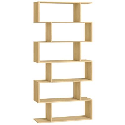 VASAGLE Bibliothèque Étagère à 6 Niveaux Meuble de rangement Cloison Séparateur pour Salon Chambre Bureau Couleur Chêne Naturel Marron - Publicité VASAGLE Bibliothèque Étagère à 6 Niveaux Meuble de rangement Cloison Séparateur pour Salon Chambre Bureau Couleur Chêne Naturel Marron - Publicité