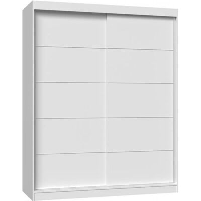 CDF PAOLO - Armoire à 2 portes coulissantes - Penderie L 160 cm - Dressing de chambre 2 portes Blanc - Publicité CDF PAOLO - Armoire à 2 portes coulissantes - Penderie L 160 cm - Dressing de chambre 2 portes Blanc - Publicité