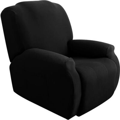 Housse de Fauteuil Relax - Élastique Spandex - Noir - Confortable - Résistante à lhumidité Noir - Publicité Housse de Fauteuil Relax - Élastique Spandex - Noir - Confortable - Résistante à lhumidité Noir - Publicité