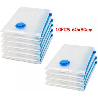 XJING-10 Housses de mise sous vide - Organisateur - Transparent - 80*60 CM Blanc - Publicité XJING-10 Housses de mise sous vide - Organisateur - Transparent - 80*60 CM Blanc - Publicité