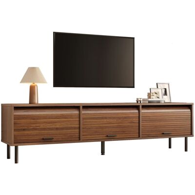 OEM Meuble TV avec rangement en panneaux de particules et MDF marron 180 x 40 x 55 cm Marron - Publicité OEM Meuble TV avec rangement en panneaux de particules et MDF marron 180 x 40 x 55 cm Marron - Publicité