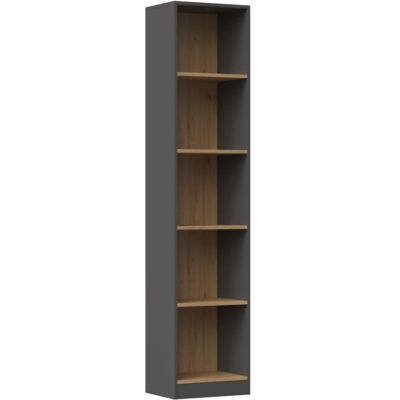 TOPESHOP Florence Étagère - 5 niveaux - 182x40x30 cm - Unité de stockage - Publicité TOPESHOP Florence Étagère - 5 niveaux - 182x40x30 cm - Unité de stockage - Publicité