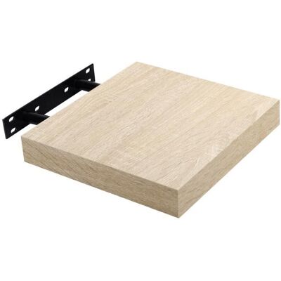 WOLTU Étagère murale cube en MDF Étagère pour livres-CD-DVDÉtagère à fixation invisible50x22.9x3.8cmChêne Beige - Publicité WOLTU Étagère murale cube en MDF Étagère pour livres-CD-DVDÉtagère à fixation invisible50x22.9x3.8cmChêne Beige - Publicité