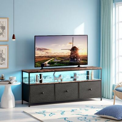 ADFBL Meuble TV Moderne Meuble Tele avec LED et 3 Tiroirs Banc TV Meuble Bas Rangement pour Salon Chambre Noir180 x 30 x 44 cm Noir - Publicité ADFBL Meuble TV Moderne Meuble Tele avec LED et 3 Tiroirs Banc TV Meuble Bas Rangement pour Salon Chambre Noir180 x 30 x 44 cm Noir - Publicité