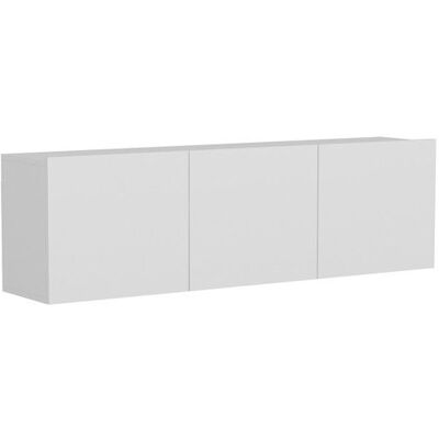 HANAH HOME Meuble TV en bois White - 150 x 31 x 44 cm - Blanc Blanc - Publicité HANAH HOME Meuble TV en bois White - 150 x 31 x 44 cm - Blanc Blanc - Publicité