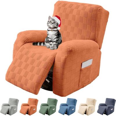 Housse de Fauteuil Relax Extensible 1 Places Polar Fleece Housse de Fauteuil Relax Inclinable Electrique Complète avec Poche Orange - Publicité Housse de Fauteuil Relax Extensible 1 Places Polar Fleece Housse de Fauteuil Relax Inclinable Electrique Complète avec Poche Orange - Publicité