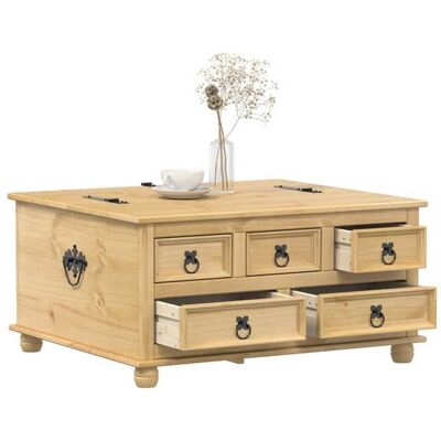 vidaXL Boîte de rangement Corona 90x78x45 cm bois de pin massif boîte à couvertures coffre de rangement boîte de 4002770 Marron - Publicité vidaXL Boîte de rangement Corona 90x78x45 cm bois de pin massif boîte à couvertures coffre de rangement boîte de 4002770 Marron - Publicité