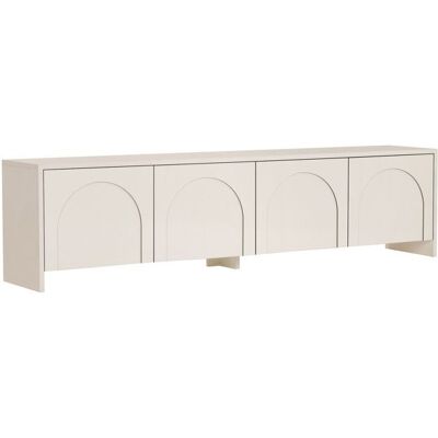 HANAH HOME Meuble TV en bois Aurelia - 180 x 32 x 45 cm - Crème Beige - Publicité HANAH HOME Meuble TV en bois Aurelia - 180 x 32 x 45 cm - Crème Beige - Publicité