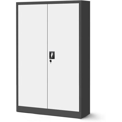 Armoire métallique JAN NOWAK KEVIN - gris et blanc - Mobilier de bureau - Publicité Armoire métallique JAN NOWAK KEVIN - gris et blanc - Mobilier de bureau - Publicité