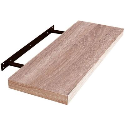 EUGAD Etagère Murale en MDF 50x22.9x3.8cm Etagère de rangement Chêne Beige - Publicité EUGAD Etagère Murale en MDF 50x22.9x3.8cm Etagère de rangement Chêne Beige - Publicité
