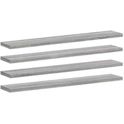 VIDAXL (Haute qualité)Grey sonoma Étagères murales 4 pcs - LES SOLDES - sonoma gris 60x10x15cm bois ingénieriePoids 4.3 Kg_472734 Gris - Publicité VIDAXL (Haute qualité)Grey sonoma Étagères murales 4 pcs - LES SOLDES - sonoma gris 60x10x15cm bois ingénieriePoids 4.3 Kg_472734 Gris - Publicité