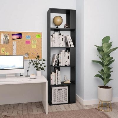 vidaXL Bibliothèque/Séparateur de Pièce Meuble de Rangement Étagère à Livres Salon Salle de Séjour Chambre Intérieur 800109 Gris - Publicité vidaXL Bibliothèque/Séparateur de Pièce Meuble de Rangement Étagère à Livres Salon Salle de Séjour Chambre Intérieur 800109 Gris - Publicité
