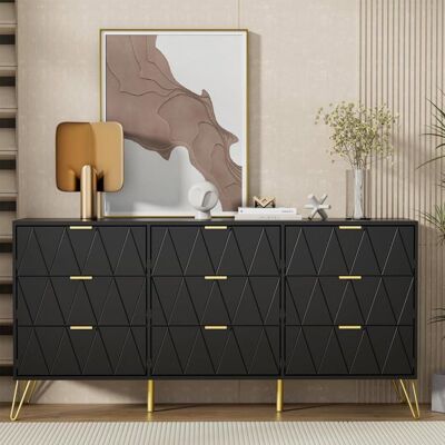 UEV - Cassettiera 9 Cassetti - 150x34x74 cm - Dresser - Publicité UEV - Cassettiera 9 Cassetti - 150x34x74 cm - Dresser - Publicité