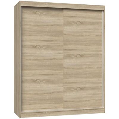 CDF PAOLO - Armoire penderie à 2 portes coulissantes - Largeur 160 cm - Dressing de chambre 2 portes - Sonoma 160x61x200 Marron - Publicité CDF PAOLO - Armoire penderie à 2 portes coulissantes - Largeur 160 cm - Dressing de chambre 2 portes - Sonoma 160x61x200 Marron - Publicité