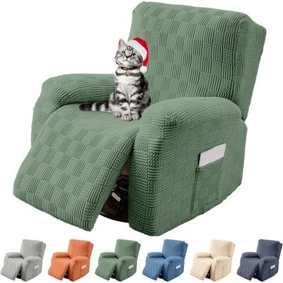 Housse de Fauteuil Relax Extensible 1 Places Polar Fleece Housse de Fauteuil Relax Inclinable Electrique Complète avec Poche Vert Vert - Publicité Housse de Fauteuil Relax Extensible 1 Places Polar Fleece Housse de Fauteuil Relax Inclinable Electrique Complète avec Poche Vert Vert - Publicité