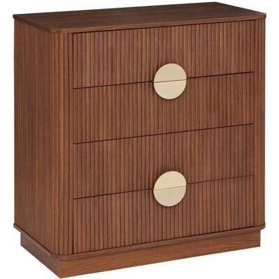ATMOSPHERA CRÉATEUR D'INTÉRIEUR Commode 4 tiroirs Wany marron 80x40cm - Atmosphera Créateur dintérieur Marron - Publicité ATMOSPHERA CRÉATEUR D'INTÉRIEUR Commode 4 tiroirs Wany marron 80x40cm - Atmosphera Créateur dintérieur Marron - Publicité