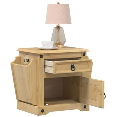 vidaXL Table de chevet Corona 45x35x475 cm bois de pin massif meuble de chevet table dappoint armoire de lit armoire 4005657 Marron - Publicité vidaXL Table de chevet Corona 45x35x475 cm bois de pin massif meuble de chevet table dappoint armoire de lit armoire 4005657 Marron - Publicité