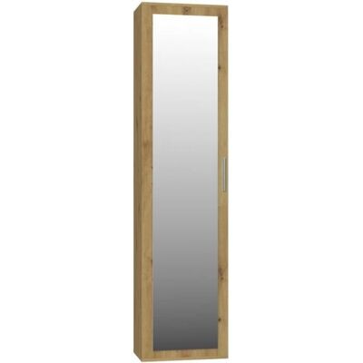 TOPESHOP Atara - Armoire d'entrée avec grand miroir - 180x50x35 cm - Publicité TOPESHOP Atara - Armoire d'entrée avec grand miroir - 180x50x35 cm - Publicité