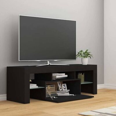 vidaXL Meuble TV avec Lumières LED Armoire Basse Centre de Divertissement Meuble Stéréo Salon Salle de Séjour Maison 804347 Noir - Publicité vidaXL Meuble TV avec Lumières LED Armoire Basse Centre de Divertissement Meuble Stéréo Salon Salle de Séjour Maison 804347 Noir - Publicité