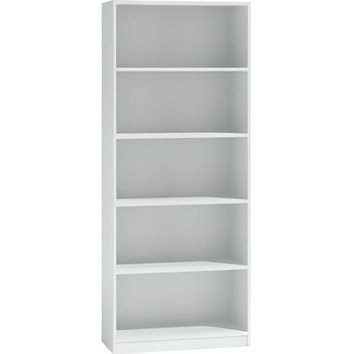 Topeshop Florence - Bibliothèque avec 5 tiroirs - 30x60x182cm - Publicité Topeshop Florence - Bibliothèque avec 5 tiroirs - 30x60x182cm - Publicité