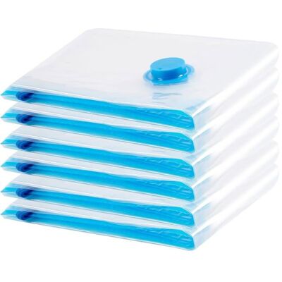KULOREVQ Sac de Rangement Sous Vide 6PCSSac sous vide Vetement AspirateurCompression Housse Aspirable Rangement Réutilisable (80 * 60CM) - Publicité KULOREVQ Sac de Rangement Sous Vide 6PCSSac sous vide Vetement AspirateurCompression Housse Aspirable Rangement Réutilisable (80 * 60CM) - Publicité