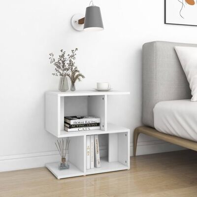 VIDAXL Meuble de chevet - LOUMEI - Table de nuit - blanc 50x30x515cm - Bois dingénierie FR184 Blanc - Publicité VIDAXL Meuble de chevet - LOUMEI - Table de nuit - blanc 50x30x515cm - Bois dingénierie FR184 Blanc - Publicité