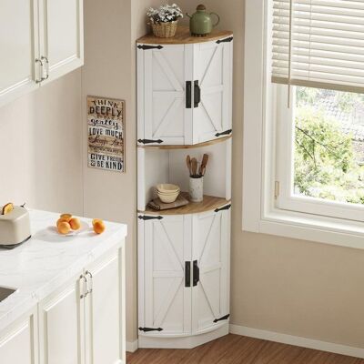 Generic Buffet de cuisine 39.5×39.5×180 cm Buffet salle a manger 5 compartiments de rangement meuble de cuisine vintage Buffet salon Blanc - Publicité Generic Buffet de cuisine 39.5×39.5×180 cm Buffet salle a manger 5 compartiments de rangement meuble de cuisine vintage Buffet salon Blanc - Publicité