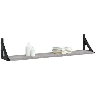VIDAXL Stable&Durable - Gris - Étagères murales 2pcs Sonoma gris 80x15x155 cm - bois ingénierie - Étagère Suspendue Étagère Flottante HS8 Gris - Publicité VIDAXL Stable&Durable - Gris - Étagères murales 2pcs Sonoma gris 80x15x155 cm - bois ingénierie - Étagère Suspendue Étagère Flottante HS8 Gris - Publicité