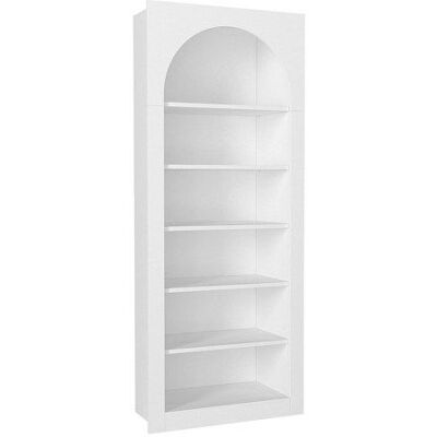 VENTE-UNIQUE Bibliothèque avec 6 niches - Blanc - CYMORA Blanc - Publicité VENTE-UNIQUE Bibliothèque avec 6 niches - Blanc - CYMORA Blanc - Publicité