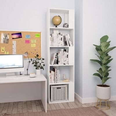 VIDAXL Elegant Meuble étagère Salon - Bibliothèque-Séparateur de pièce Blanc 45x24x159 cm Aggloméré Bonne vie81023 - Blanc 1655 Kg Blanc - Publicité VIDAXL Elegant Meuble étagère Salon - Bibliothèque-Séparateur de pièce Blanc 45x24x159 cm Aggloméré Bonne vie81023 - Blanc 1655 Kg Blanc - Publicité