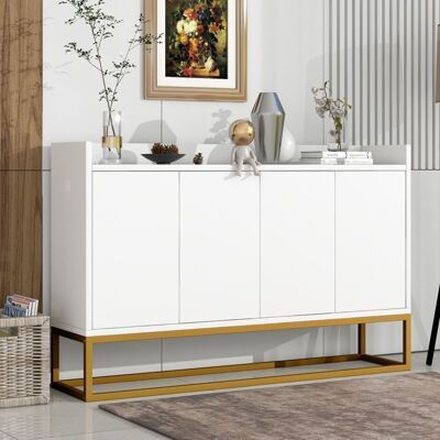 Blueline Buffet - Buffet blanc - Buffet salle a manger - 4 portes - Blanc - 120x30x80cm Blanc - Publicité Blueline Buffet - Buffet blanc - Buffet salle a manger - 4 portes - Blanc - 120x30x80cm Blanc - Publicité