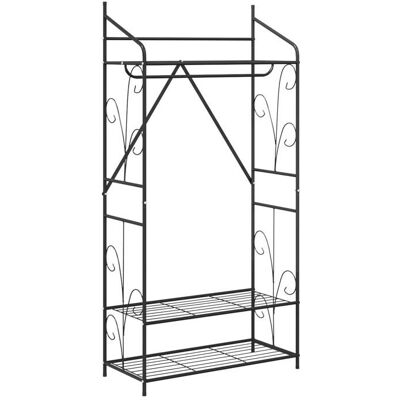Armoire ouverte moderne - vidaXL - Design rectangulaire - 158x78x36 cm - Cadre en métal - Finition matte - Publicité Armoire ouverte moderne - vidaXL - Design rectangulaire - 158x78x36 cm - Cadre en métal - Finition matte - Publicité