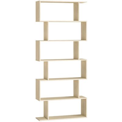 VASAGLE Bibliothèque Étagère à 6 Niveaux 24 x 70 x 1916 cm Meuble de rangement Cloison Séparateur Moderne Beige Naturel Beige - Publicité VASAGLE Bibliothèque Étagère à 6 Niveaux 24 x 70 x 1916 cm Meuble de rangement Cloison Séparateur Moderne Beige Naturel Beige - Publicité