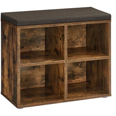 VASAGLE - LHS234K01B34LHS234K01 - 4 compartiments - Shoe Storage Bench - Publicité VASAGLE - LHS234K01B34LHS234K01 - 4 compartiments - Shoe Storage Bench - Publicité