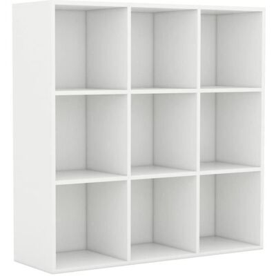 Armoire à livres - VIDAXL - Bibliothèque Blanc Vintage - 9 étagères - 98x30x98 cm Blanc - Publicité Armoire à livres - VIDAXL - Bibliothèque Blanc Vintage - 9 étagères - 98x30x98 cm Blanc - Publicité