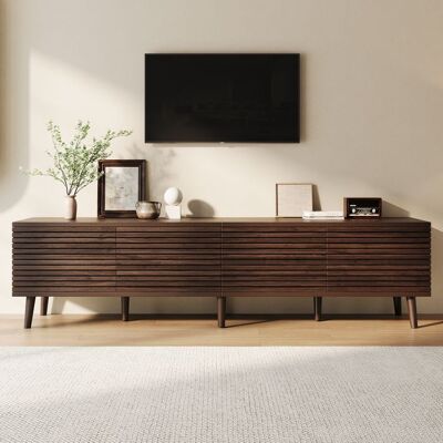 OEM Meuble TV 4 portes en panneaux de particules et MDF marron 180 x 40 x 46 cm Marron - Publicité OEM Meuble TV 4 portes en panneaux de particules et MDF marron 180 x 40 x 46 cm Marron - Publicité