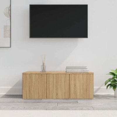 vidaXL Meuble TV Chêne sonoma 80x34x30 cm Aggloméré Marron - Publicité vidaXL Meuble TV Chêne sonoma 80x34x30 cm Aggloméré Marron - Publicité